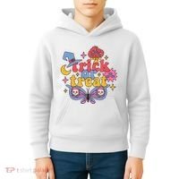 Cute Trick Or Treat Moon Night Butterfly Halloween Kids Hoodie thumb 4