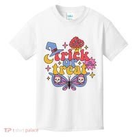 Cute Trick Or Treat Moon Night Butterfly Halloween Kids T-Shirt thumb 0