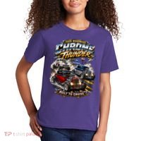 Chrome Thunder On Woodward Built To Cruise 2026 Kids T-Shirt thumb 2