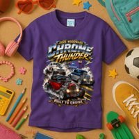 Chrome Thunder On Woodward Built To Cruise 2026 Kids T-Shirt thumb 3