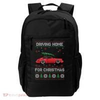 Christmas Tree Oldtimer Car Xmas Ugly Sweater Pullover Look Backpack thumb 0