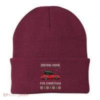 Christmas Tree Oldtimer Car Xmas Ugly Sweater Pullover Look Beanie thumb 0