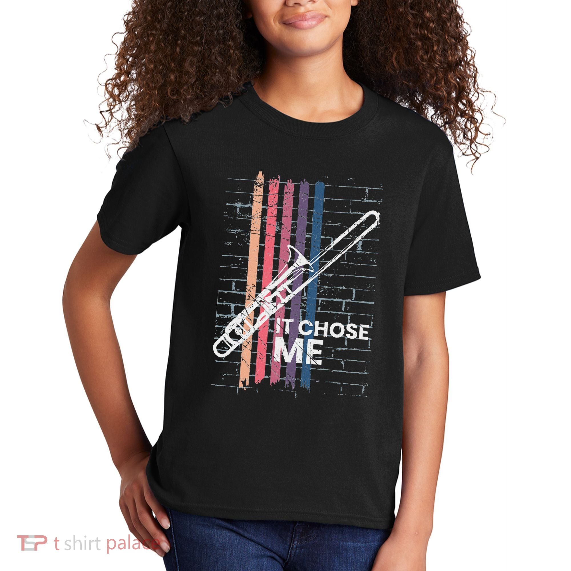 Cool Trombone Outfit For A Player Made Of Brass Trombone Kids T-Shirt