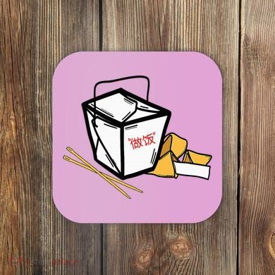 Chinese Take Out Fortune Cookie Asian Inspired Coaster