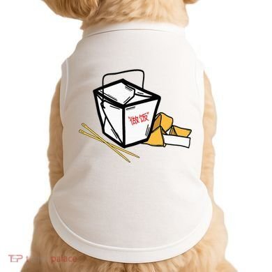 Chinese Take Out Fortune Cookie Asian Inspired Doggie Tank