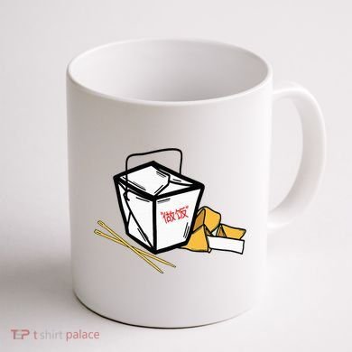 Chinese Take Out Fortune Cookie Asian Inspired Coffee Mug back