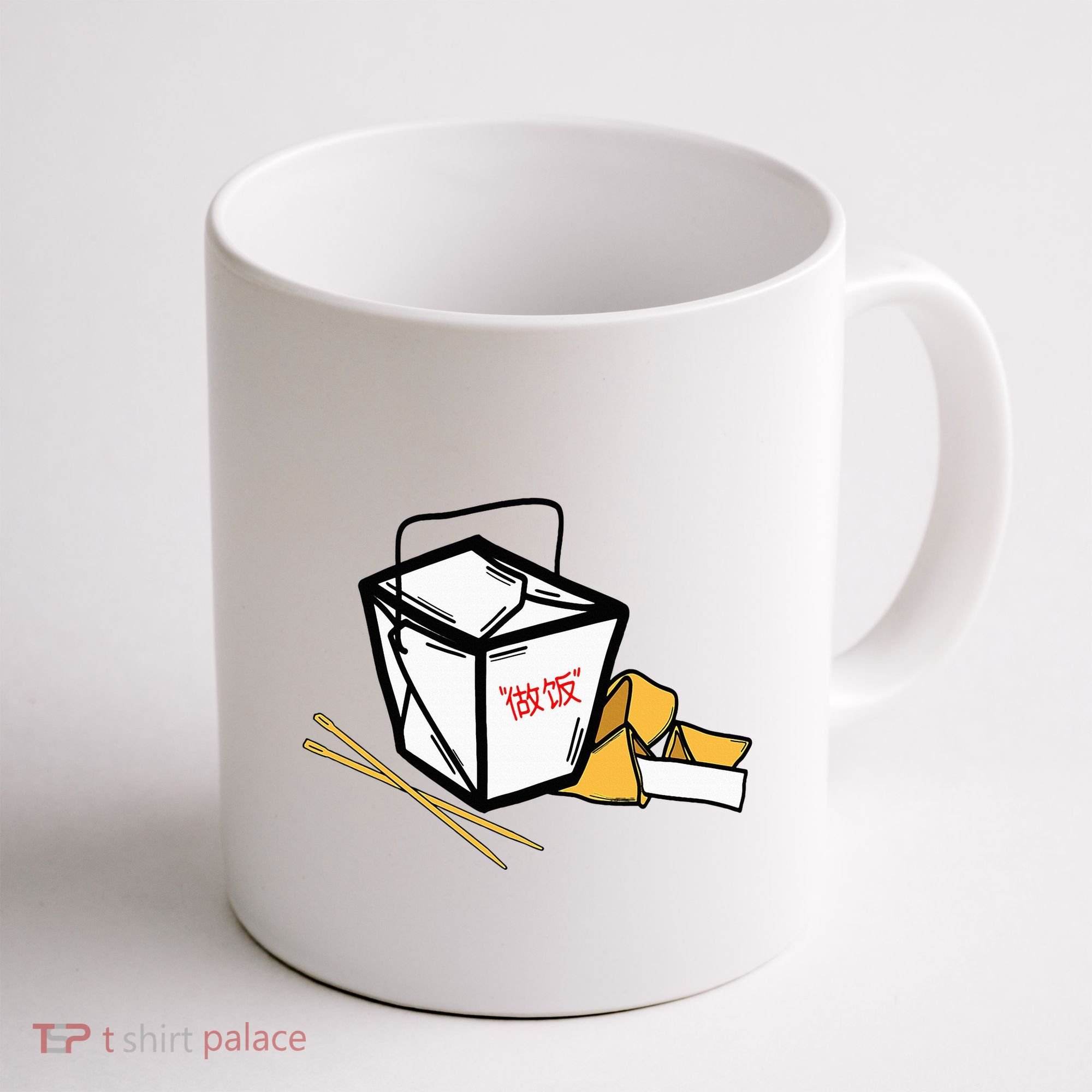 Chinese Take Out Fortune Cookie Asian Inspired Coffee Mug