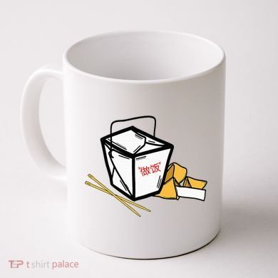 Chinese Take Out Fortune Cookie Asian Inspired Coffee Mug