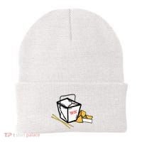 Chinese Take Out Fortune Cookie Asian Inspired Beanie thumb 0