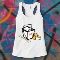 Chinese Take Out Fortune Cookie Asian Inspired Women's Tank Top thumb 3