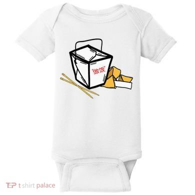 Chinese Take Out Fortune Cookie Asian Inspired Baby Bodysuit