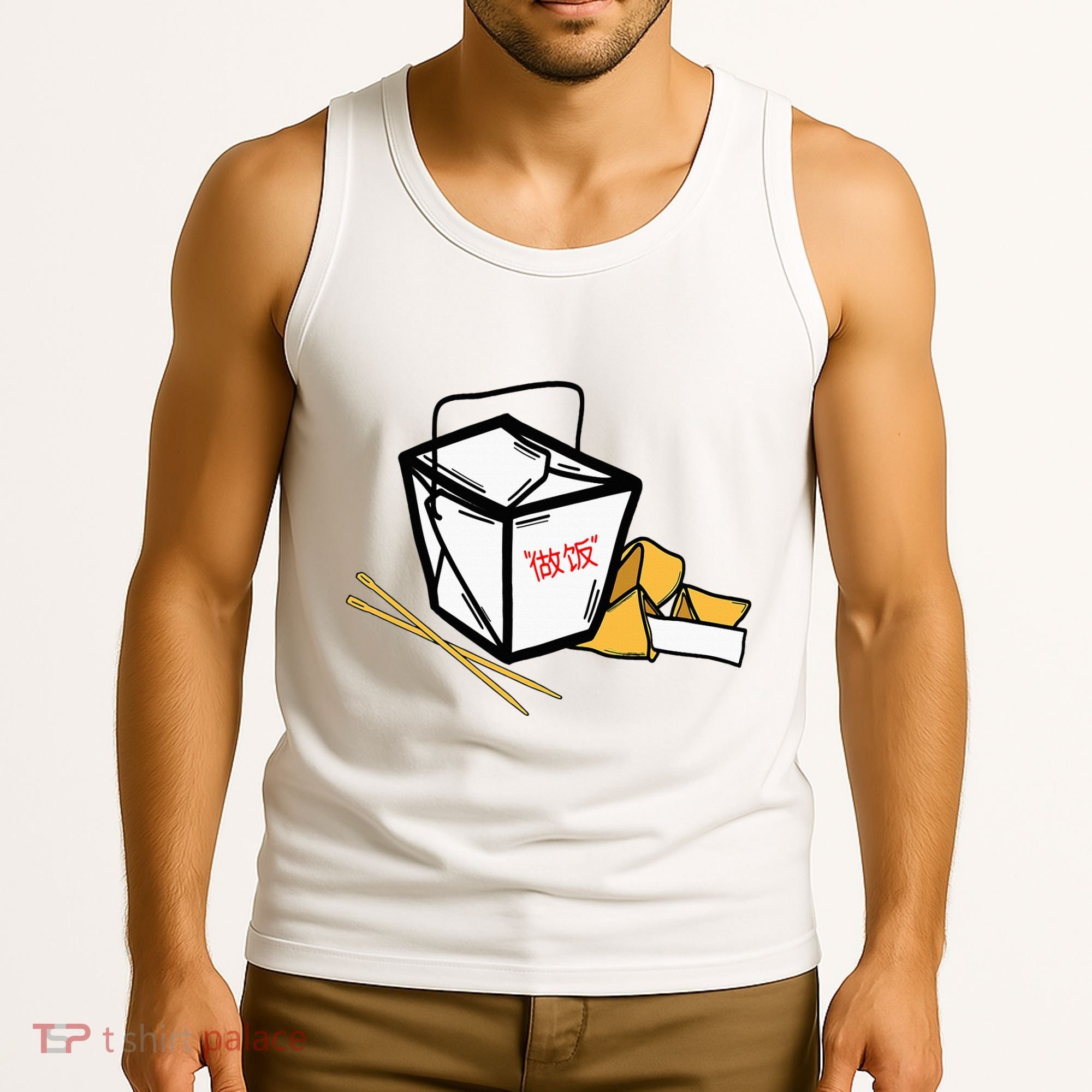 Chinese Take Out Fortune Cookie Asian Inspired Tank Top