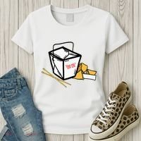 Chinese Take Out Fortune Cookie Asian Inspired Women's T-Shirt thumb 3