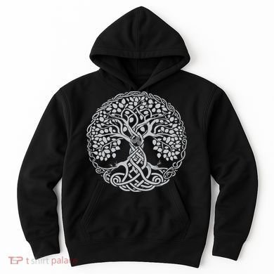 Celtic Tree Of Life Or Gaelic Knotwork Art Oak Hoodie