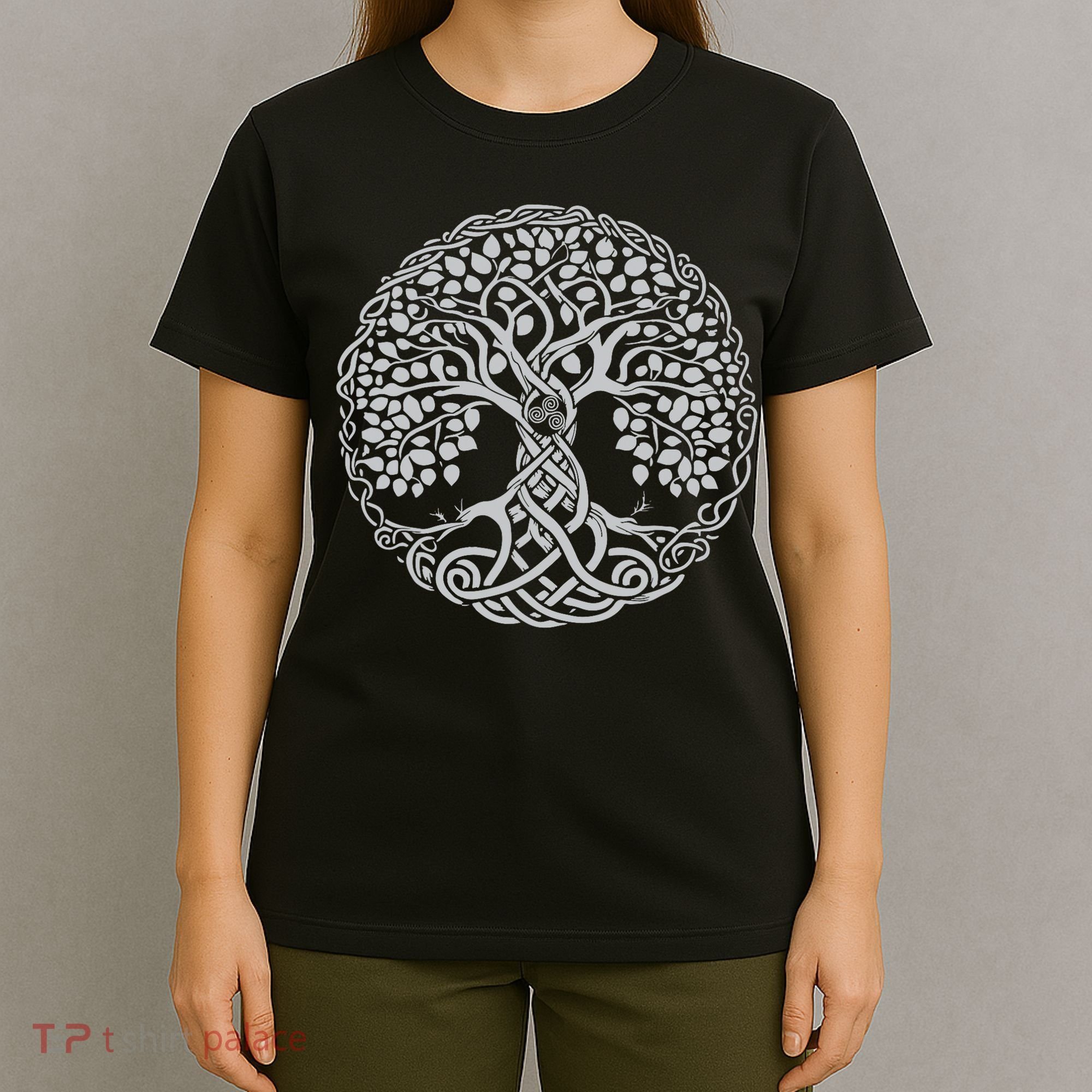 Celtic Tree Of Life Or Gaelic Knotwork Art Oak T-Shirt