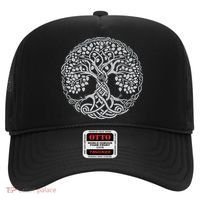 Celtic Tree Of Life Or Gaelic Knotwork Art Oak Hat thumb 0