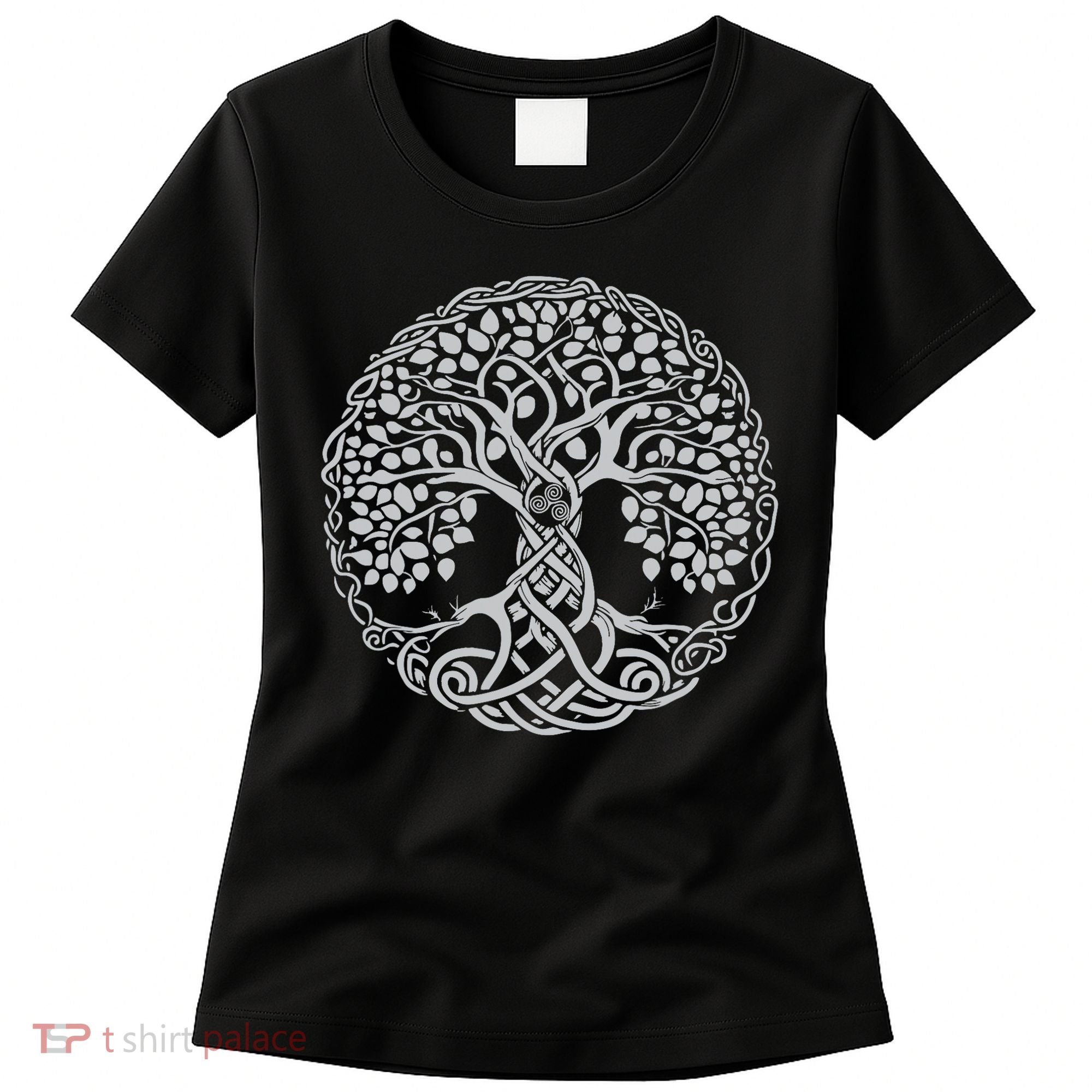 Celtic Tree Of Life Or Gaelic Knotwork Art Oak Women's T-Shirt