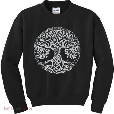 Celtic Tree Of Life Or Gaelic Knotwork Art Oak Kids Sweatshirt
