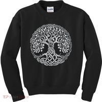 Celtic Tree Of Life Or Gaelic Knotwork Art Oak Kids Sweatshirt thumb 0