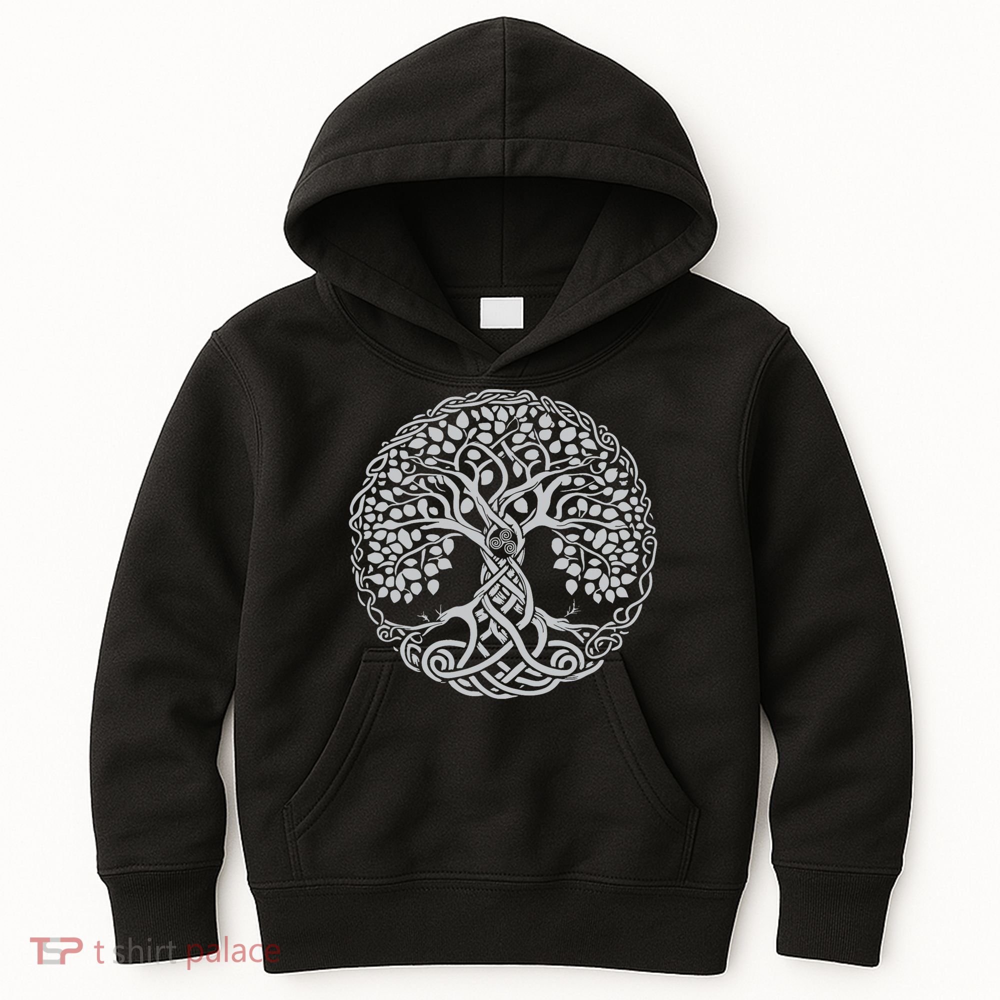 Celtic Tree Of Life Or Gaelic Knotwork Art Oak Kids Hoodie