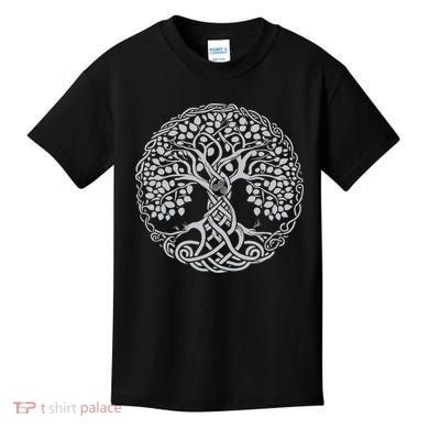 Celtic Tree Of Life Or Gaelic Knotwork Art Oak Kids T-Shirt