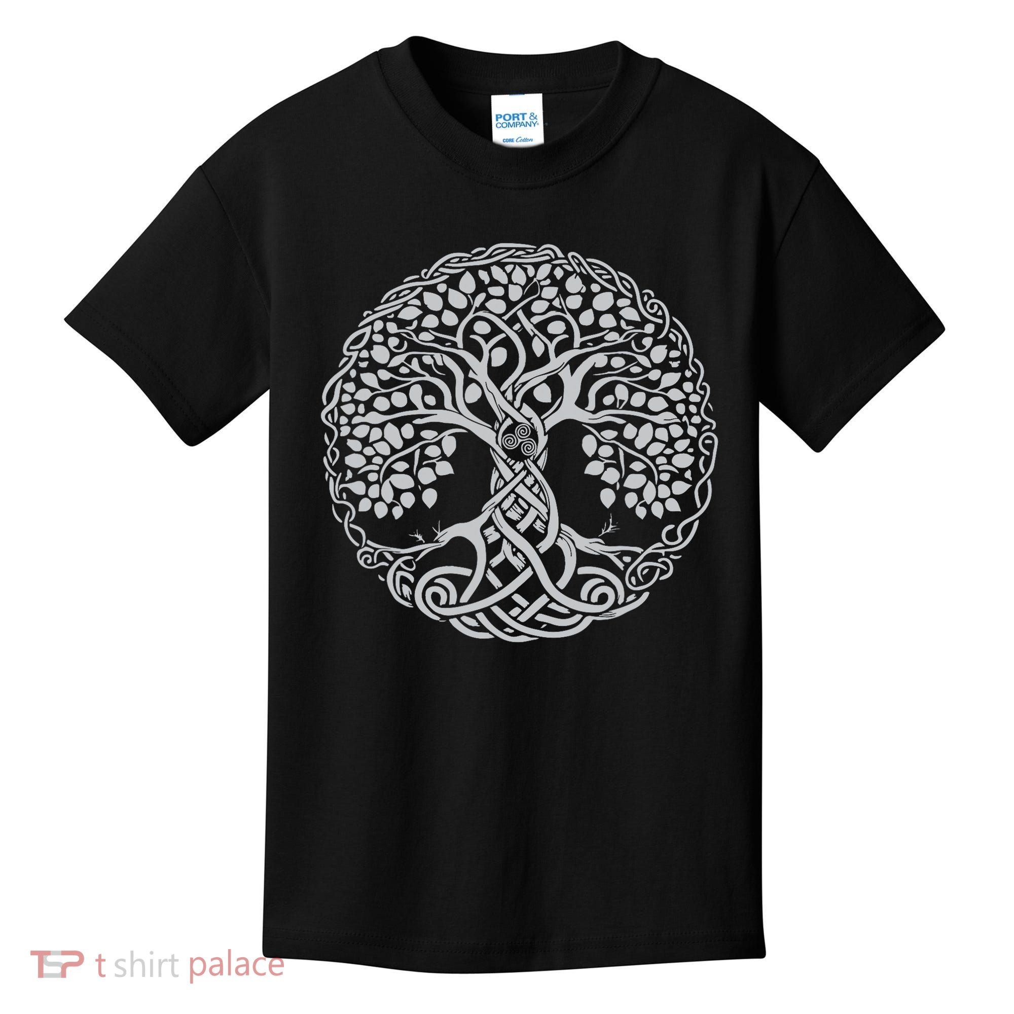 Celtic Tree Of Life Or Gaelic Knotwork Art Oak Kids T-Shirt