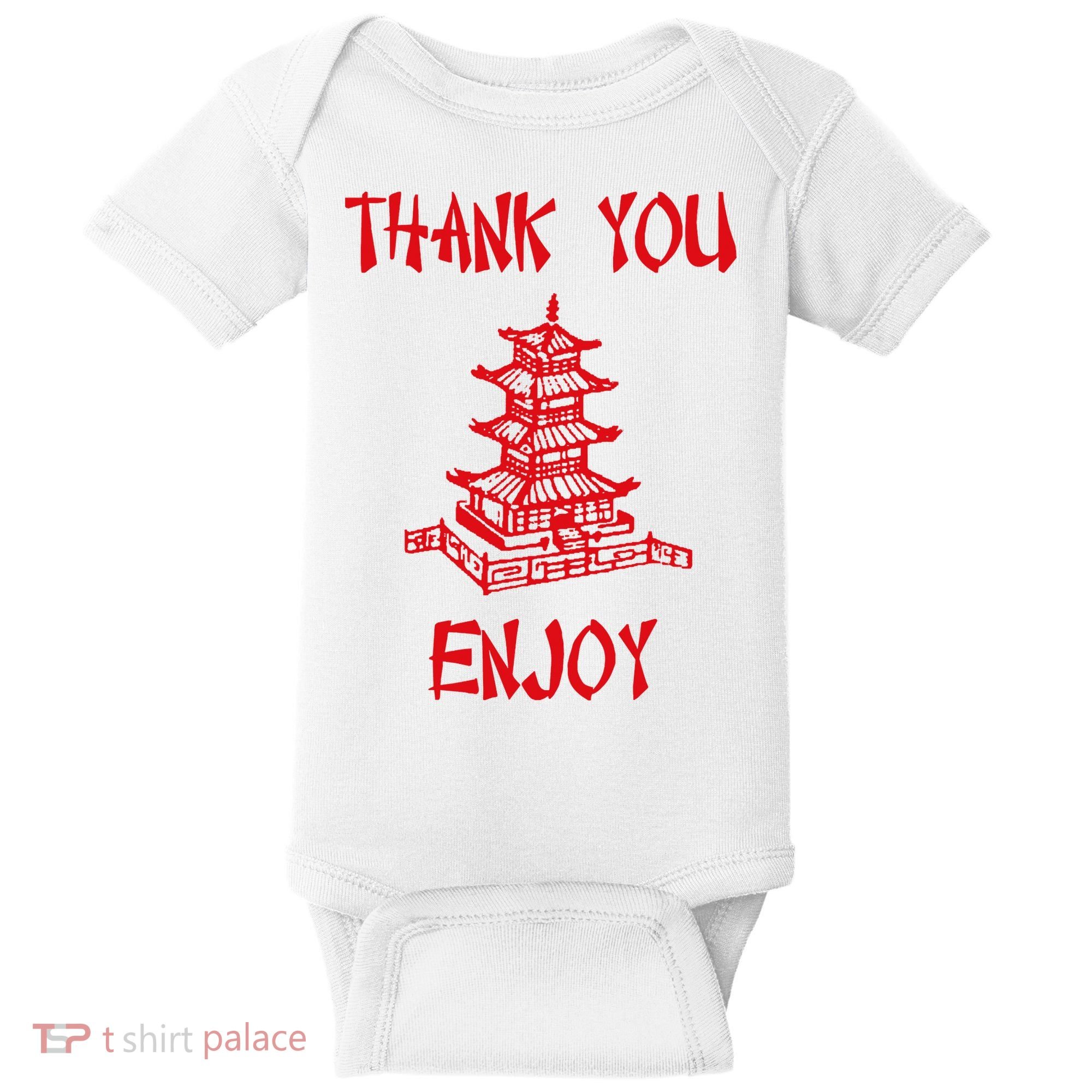 Chinese Take Out Thank You Enjoy Halloween 2020 Costume Baby Bodysuit
