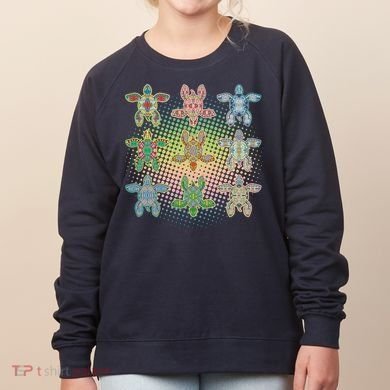 Colorful Tribal Pattern Sea Turtles Women's Sweatshirt