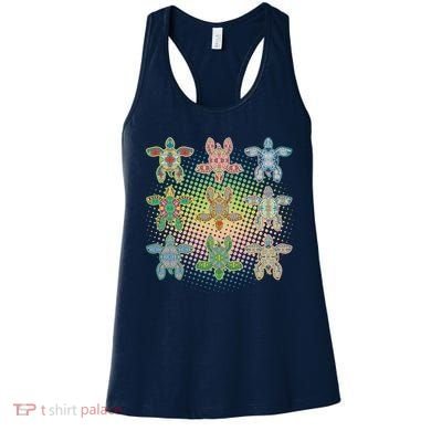 Colorful Tribal Pattern Sea Turtles Women's Tank Top