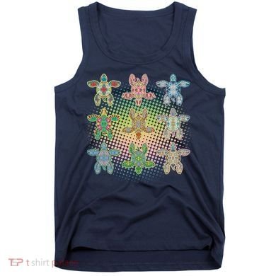 Colorful Tribal Pattern Sea Turtles Tank Top
