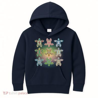 Colorful Tribal Pattern Sea Turtles Kids Hoodie