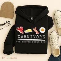 Carnivore The Proper Human Diet Beef Butter Bacon Eggs Hoodie thumb 4