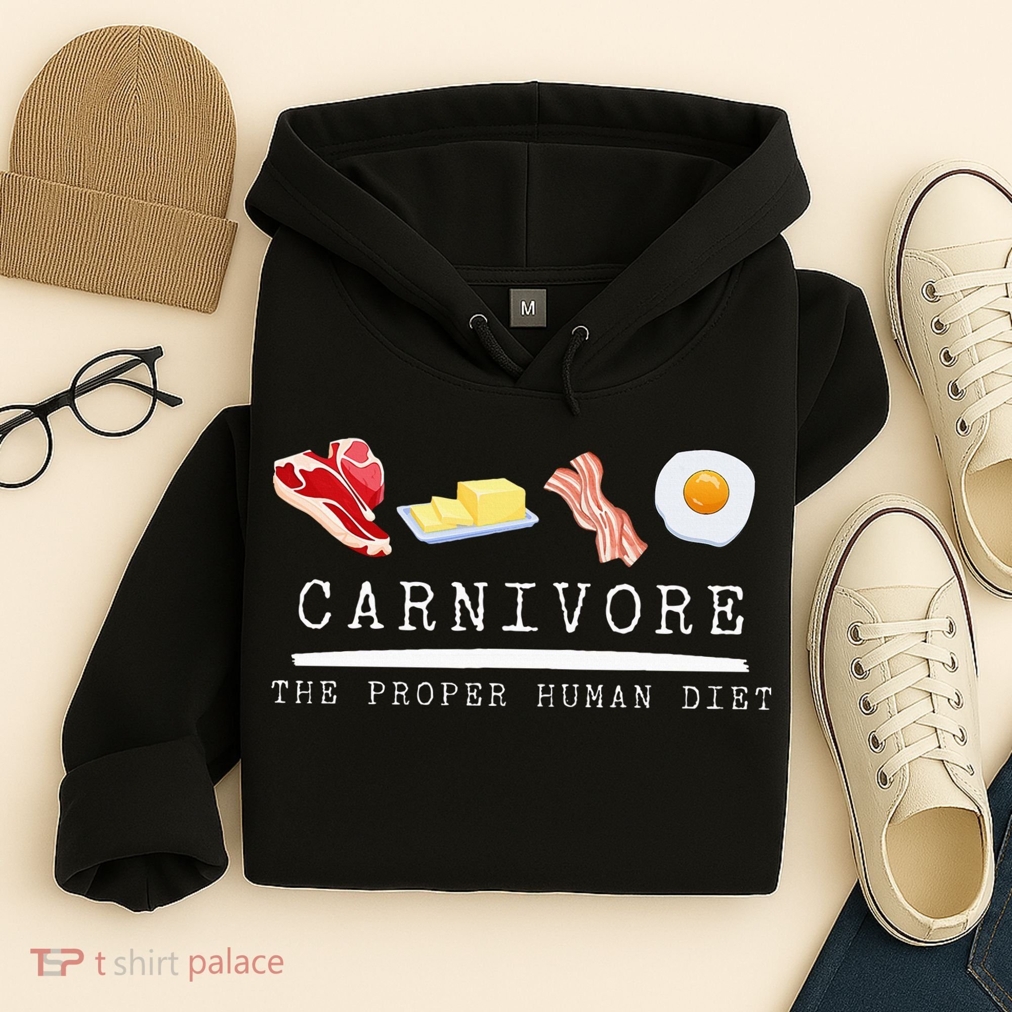 Carnivore The Proper Human Diet Beef Butter Bacon Eggs Hoodie