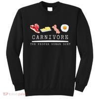 Carnivore The Proper Human Diet Beef Butter Bacon Eggs Sweatshirt thumb 0