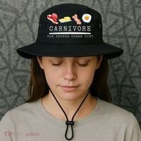 Carnivore The Proper Human Diet Beef Butter Bacon Eggs Bucket Hat thumb 3