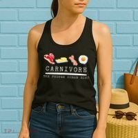 Carnivore The Proper Human Diet Beef Butter Bacon Eggs Women's Tank Top thumb 2
