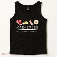 Carnivore The Proper Human Diet Beef Butter Bacon Eggs Tank Top thumb 2