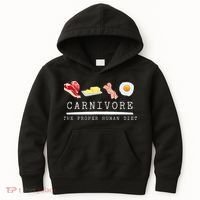 Carnivore The Proper Human Diet Beef Butter Bacon Eggs Kids Hoodie thumb 0