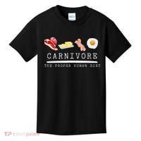 Carnivore The Proper Human Diet Beef Butter Bacon Eggs Kids T-Shirt thumb 0