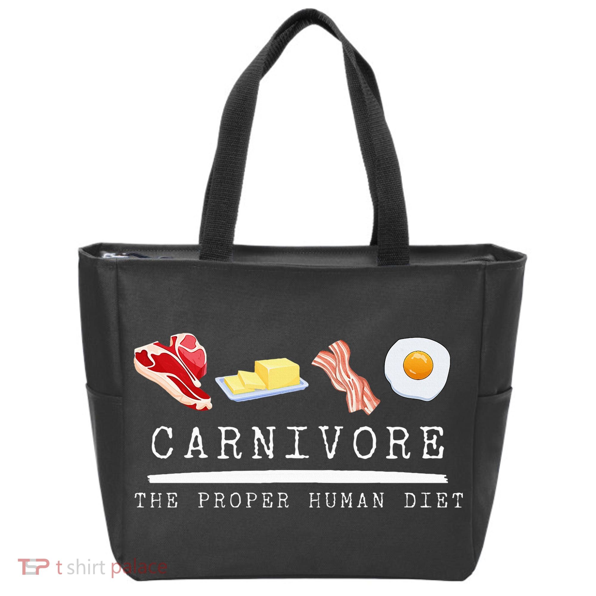 Carnivore The Proper Human Diet Beef Butter Bacon Eggs Tote Bag