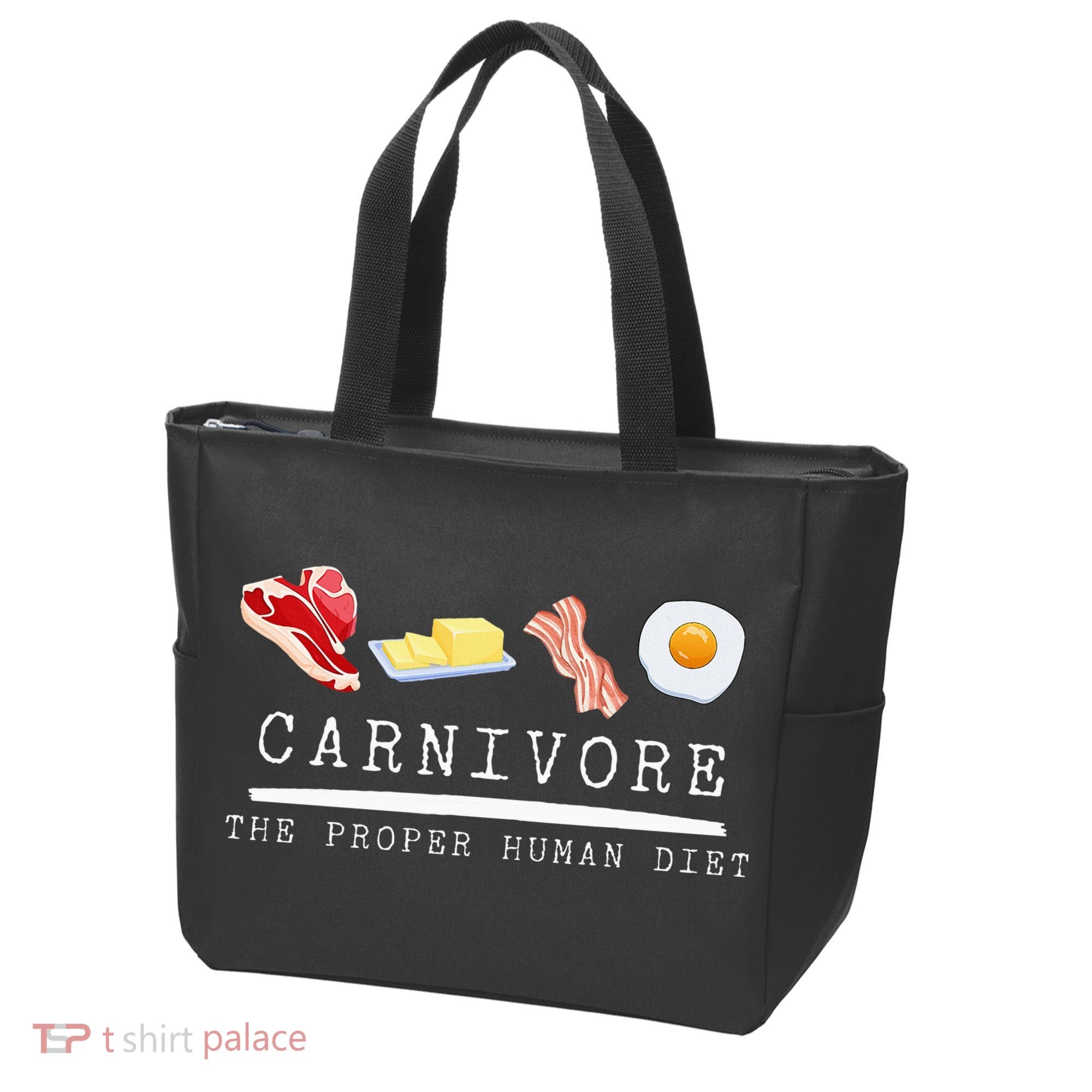 Carnivore The Proper Human Diet Beef Butter Bacon Eggs Tote Bag