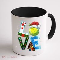 Christmas Tennis Players Lovers Xmas Coffee Mug thumb 1