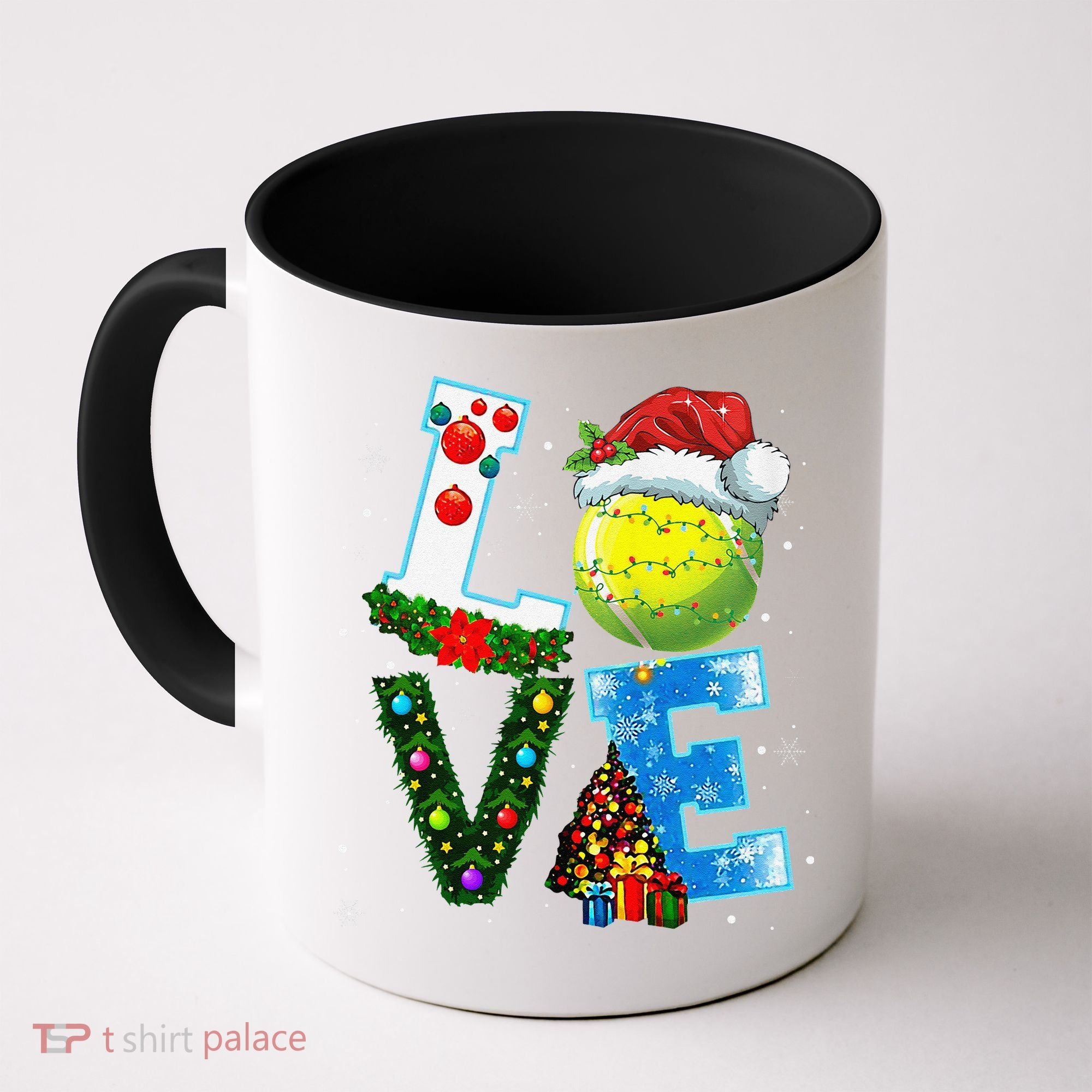 Christmas Tennis Players Lovers Xmas Coffee Mug