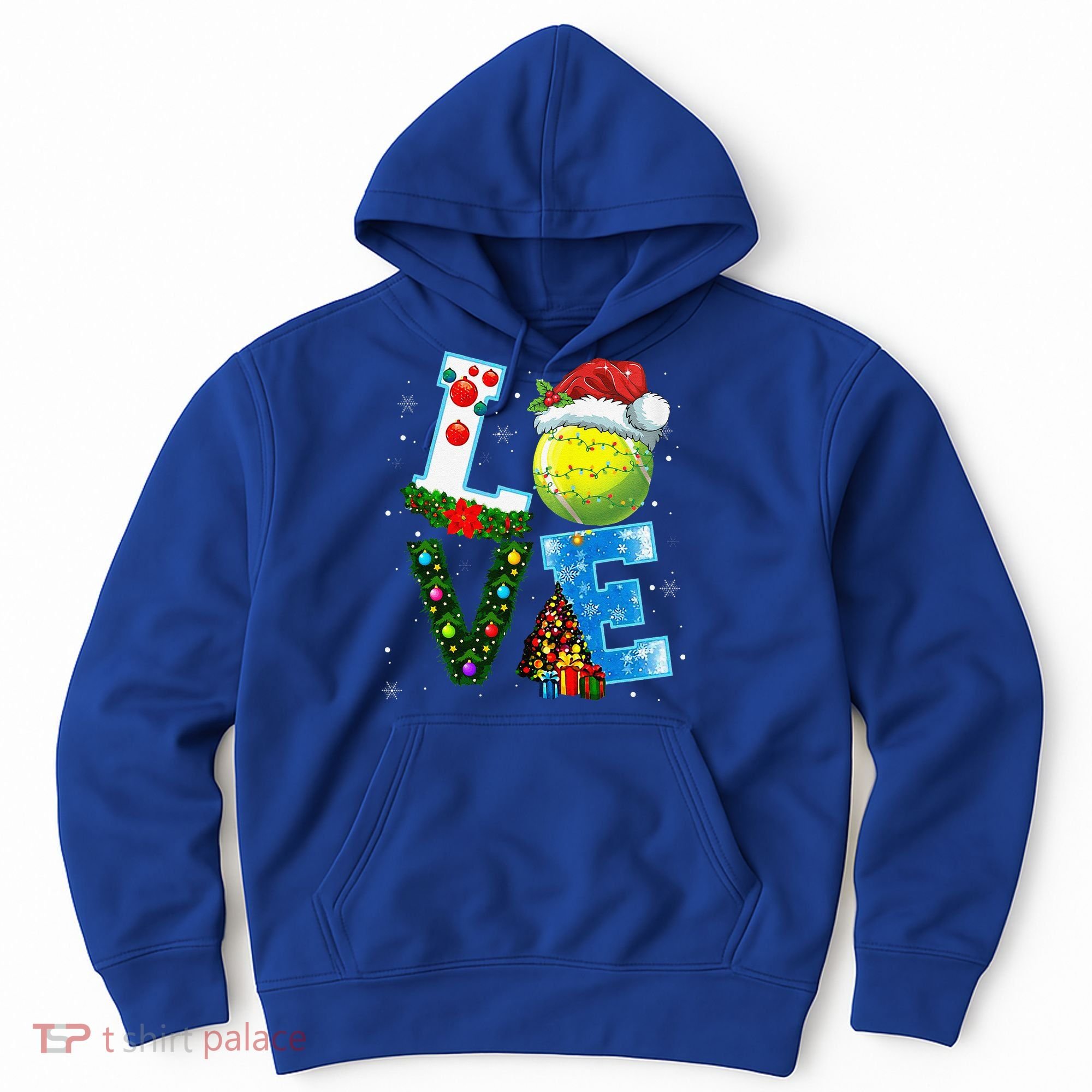 Christmas Tennis Players Lovers Xmas Hoodie