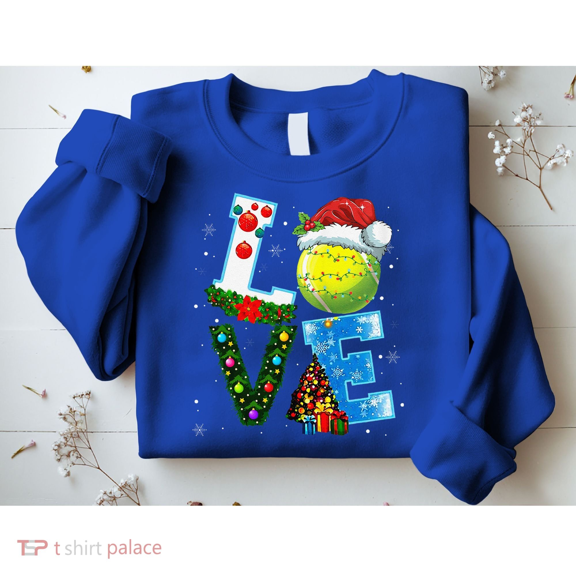 Christmas Tennis Players Lovers Xmas Sweatshirt