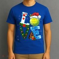 Christmas Tennis Players Lovers Xmas T-Shirt thumb 3
