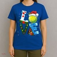 Christmas Tennis Players Lovers Xmas T-Shirt thumb 4