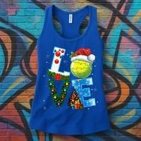 Christmas Tennis Players Lovers Xmas Women's Tank Top thumb 3