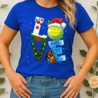 Christmas Tennis Players Lovers Xmas Women's T-Shirt thumb 2