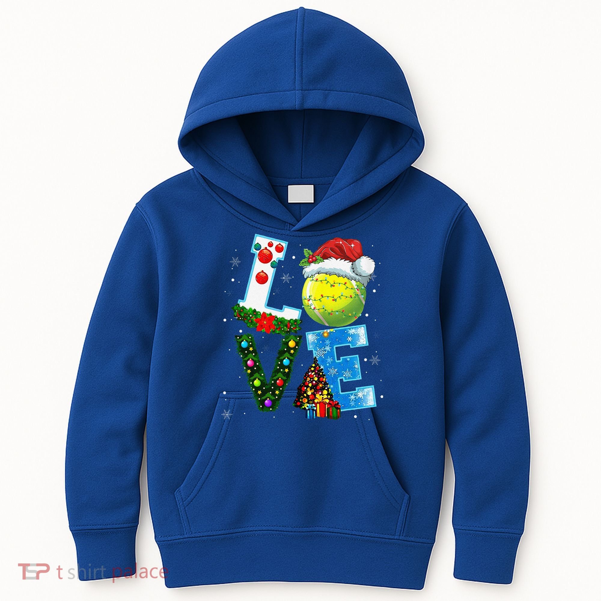 Christmas Tennis Players Lovers Xmas Kids Hoodie